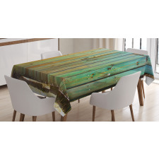 Rustic Old Wooden Gate Tablecloth