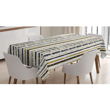 Vertical Lines Rounds Tablecloth