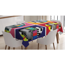 Television Channel Sign Tablecloth