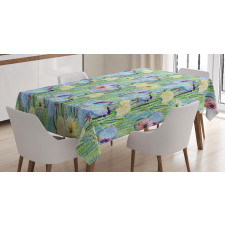 Cactus Buds Types Pattern Tablecloth