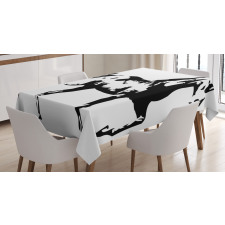 Running Horse Silhouette Tablecloth