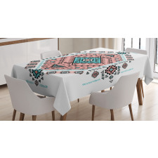Aztec Native Art Design Tablecloth