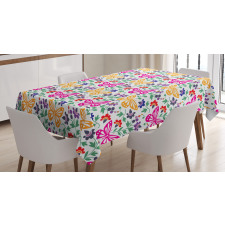Vibrant Summer Blooms Tablecloth