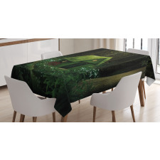 Surreal Forest House Tablecloth