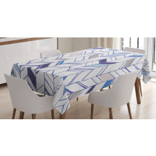 Boho Zigzag Sketchy Line Tablecloth