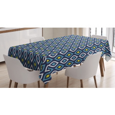 Abstract Leaf Form Spots Tablecloth