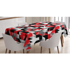 Half Triangles Square Tablecloth