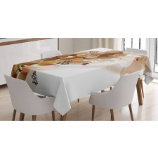 Spring Themed Abstraction Tablecloth