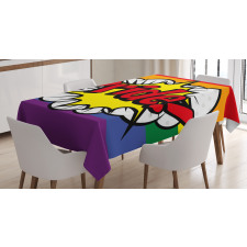 Pop Art Comics Pride Tablecloth