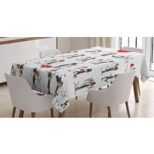 Couple on Clouds Tablecloth