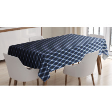 Checkered Halftone Tablecloth
