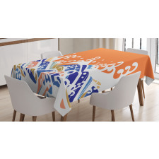 Vibrant Spindrift Tablecloth