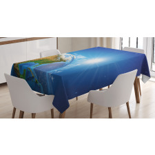 United States in Space Tablecloth