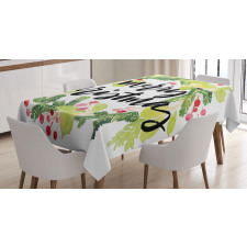 Watercolor Wreath Tablecloth