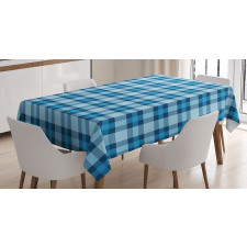 Picnic Tile in Blue Tablecloth
