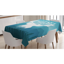 Scenic Wild Forest Tablecloth