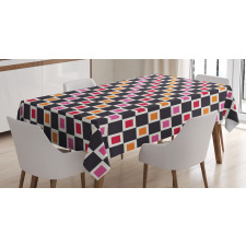 Grid Vivid Squares Tablecloth