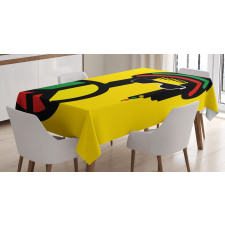 Conceptual Reggae Man Tablecloth
