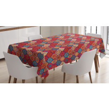 Oriental Wavy Natural Tablecloth