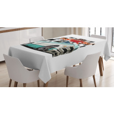 Lowrider Pickup Vehicle Tablecloth