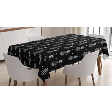 Monochrome Pineapples Tablecloth
