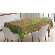 Vintage Floral Grunge Tablecloth