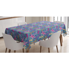Grunge Colorful Bugs Tablecloth