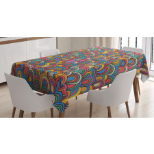 Nautical Wave Design Tablecloth