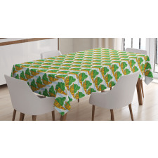 Animal Family Bushes Tablecloth