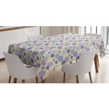 Dots with Irregular Lines Tablecloth
