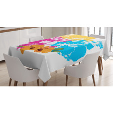 Hawaii Hibiscus Flower Tablecloth