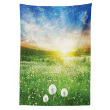 Dandelion Flower Field Tablecloth