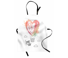 Heart Balloon Love Phrase Apron