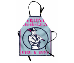 Retro Poster Art Like a Boss Apron