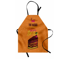 Doodle Stay Safe Eat Cake Apron