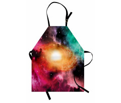 Galaksi Mutfak Önlüğü Rengarenk Uzay Temalı