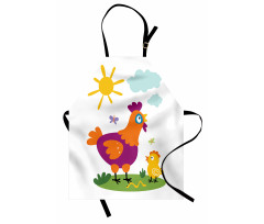 Chicken Baby Cartoon Apron