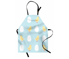 Baby Animal and Eggs Stripes Apron