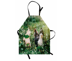 Little Chickens in Daisies Apron