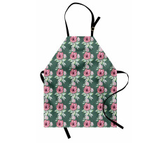 Zentangle Clematis Art Apron