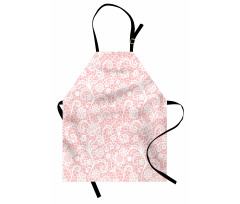 Floral Hexagon Lace Grids Apron