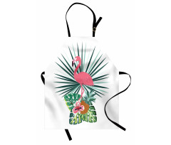 Pineapple Flamingo Botany Apron