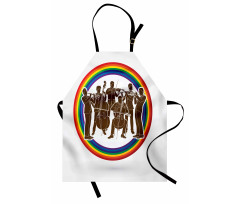 Musicians in Rainbow Circle Apron