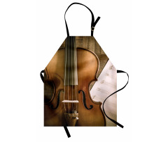 Instrument and Music Sheet Apron