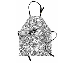 Chaotic Doodle Musical Apron