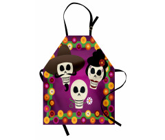 Folk Sugar Skulls Apron