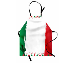 Mexican Colors Flags Cacti Apron