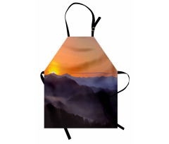 Dawn on Misty Mountains Apron