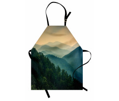 Mountain Ridges Scenery Apron