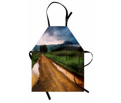 Puddles on Dirt Road Apron